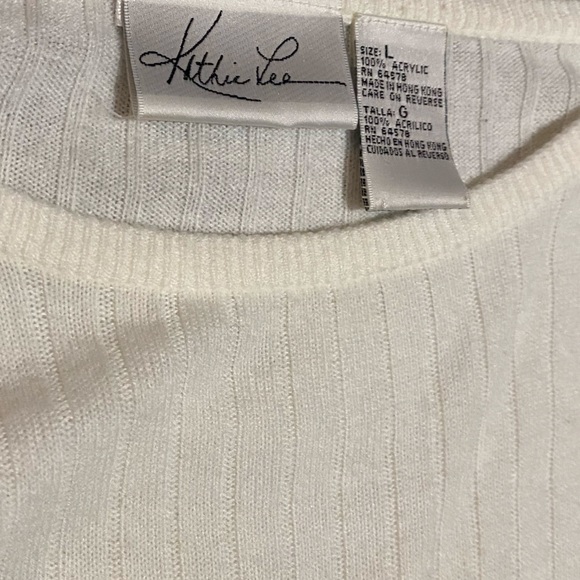 Kathie Lee white long long sleeve - Picture 4 of 4